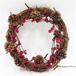 Световая фигура 4,5V, 15 LED, диаметр: 27 см, батарейки 3*АА,  IP20, LT058 26924 - фото 79876