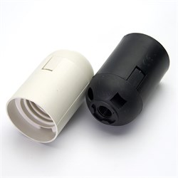 Патрон для ламп общего назначения FERON LH109 230V E27, пластик, цвет белый, 38*38*55мм 41036 - фото 79924