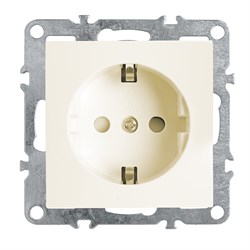 Розетка 1-местная с/з (механизм), серия Эрна, PST16-9110-02, слоновая кость 39328 - фото 79979