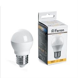 Лампа светодиодная,  (7W) 230V E27 2700K, LB-3095 41384 - фото 80002