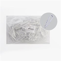 Дюбель-хомут для круглого кабеля (5-10мм), белый (100шт.), DCL00-05-10 39331 - фото 80097