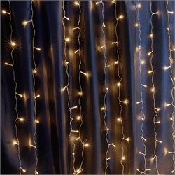 Гирлянда 230V 320 LED 3*2м, 2700K, эффект стробов, IP44 , сетевой шнур 3м в комплекте, CL21 32341 - фото 80121