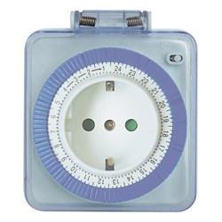 Розетка с таймером (суточная) в защитном корпусе IP 44 3500W/16A 230V, 61924(TM31) 23204 - фото 80137