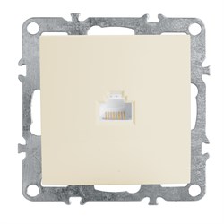 Розетка компьютерная 1-местная RJ-45 (механизм), серия Эрна, PST00-9107-02, слоновая кость 39325 - фото 80196