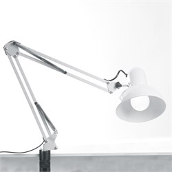Светильник настольный под лампу E27, max 60W, 230V на струбцине, белый, DE1430 24232 - фото 80672