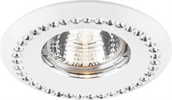 Светильник потолочный, MR16 MAX50W 12V G5.3, прозрачный, белый, DL104-C 28450 - фото 80734