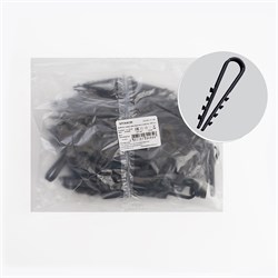 Дюбель-хомут для круглого кабеля  (11-18мм), черный (100шт.), DCL00-11-18 39335 - фото 80913