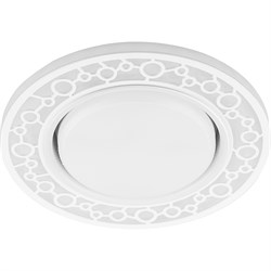 Светильник потолочный встраиваемый со светодиодной подсветкой  20LED*2835 SMD 4000K, 15W GX53, без л 32938 - фото 80940