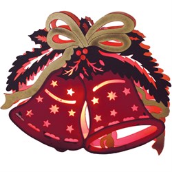 Лампа Деревянная световая фигура, 1   накаливания, цвет свечения: теплый белый,  30*5*25cm, шнур 1,4 м 26827 - фото 80954