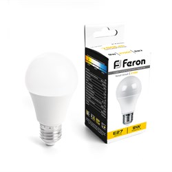 Лампа светодиодная, (9W) 230V E27 2700K, LB-3092 41373 - фото 81222