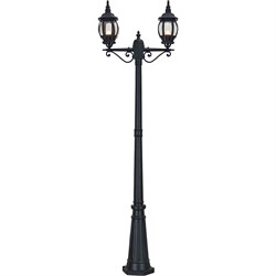 Светильник садово-парковый, серии «Классика» (НТУ) FERON 8114 2*100W, E27, 230V, IP44, цвет черный, 11213 - фото 81243