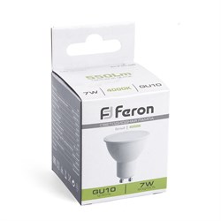 Лампа светодиодная, (7W) 230V GU10 4000K, LB-3026 41393 - фото 81313