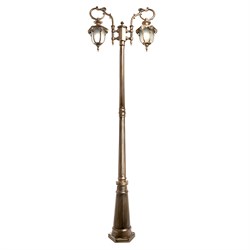 Светильник садово-парковый, серии «Флоренция» (НТУ) FERON PL4048 2*60W, E27, 230V, IP44, цвет черное 11428 - фото 81468