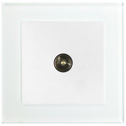 Розетка телевизионная 1-местная, 75 Ом, 5-862МГц, серия Катрин, белая GLS00-7008-01 39247 - фото 81477