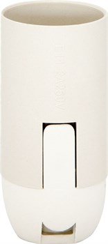 Патрон для ламп общего назначения FERON LH111 230V E14, пластик, цвет белый, 26*26*56мм 22346 - фото 81509