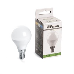 Лампа светодиодная,  (7W) 230V E14 4000K, LB-3095 41383 - фото 81541