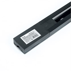 Светильник Шинопровод для трековых однофазных  ов, черный, 1м, в наборе токовод, заглушка, крепление 41731 41731 - фото 81598