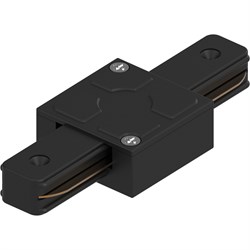 Коннектор прямой для шинопровода, черный, LD1006 для CAB1005 41735 - фото 81953