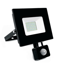 Прожектор светодиодный с датчиком движения 50W 6400K 230V черный IP44, LL-908 29558 - фото 82173