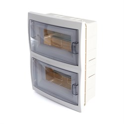 Бокс встраиваемый 16 модулей, пластик, IP20, серия Standart (КНС-16Д), EBX50-2/16-20 39654 - фото 82194