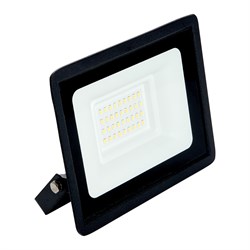 Прожектор светодиодный, 2835 SMD, 50W 6400K  AC220V/50Hz IP65, черный в компактном корпусе, SFL50-50 55180 - фото 82199