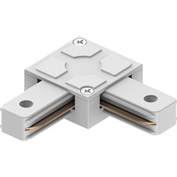 Коннектор угловой для шинопровода, белый, LD1007 для CAB1005 41736 - фото 82775