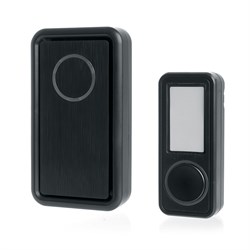 Звонок электрический дверной, (18 мелодий), черный, E-379 41436 - фото 82942