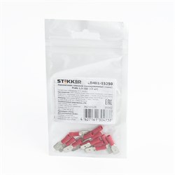 Наконечник плоский Изолированный (папа) РпИп 1,5-250 (DIY упаковка 10 шт), LD401-15250 39362 - фото 83267