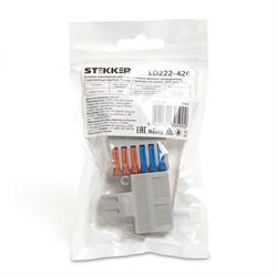 Клемма монтажная для фазных проводников, 2 контактные группы, LD222-426 39489 - фото 83574