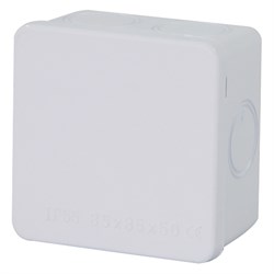 Коробка разветвительная 85*85*50 мм, 7  выбивных отверстий, IP65, светло-серая, EBX31-01-65 39557 - фото 83640