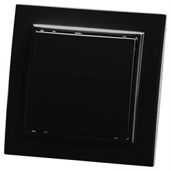 Выключатель 1-клавишный, 250V, 10А, серия Эрна, PSW10-9003-03, черный 39472 - фото 83720