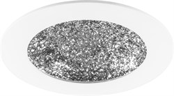 Светильник встраиваемый светодиодный 12W, 480Lm, 4000K, белый с серебром, AL9070 29542 - фото 84091