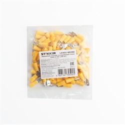 Наконечник плоский Изолированный (папа) РпИп 6-250 (ОПТ упаковка 100 шт), LD401-60250 39411 - фото 84245