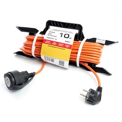 Удлинитель бытового и аналогичного назначения на рамке 1 гнездо 3*1, оранжевый,10м, HM04-01-10 (US1) 39627 - фото 84507