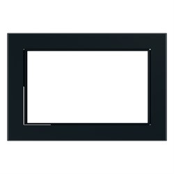 Рамка горизонтальная 2-местная (без перемычки), серия Катрин, GFR00-7012-05, черный 39571 - фото 84574
