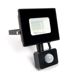 Прожектор светодиодный с датчиком движения 30W 6400K 230V черный IP44, LL-907 29557 - фото 84771