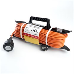 Удлинитель на рамке 1-местный с/з, 3*0,75, 30м, оранжевый,  (Атлант, 40186), HM02-01-30 39496 - фото 84866