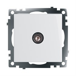 Розетка телевизионная 1-местная (механизм), серия Катрин, GLS00-7108-01, белый 39306 - фото 84900