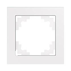 Рамка 1-местная, серия Катрин, GFR00-7001-01, белый 39517 - фото 85584