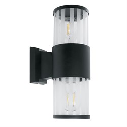 Светильник садово-парковый, 230V E27, DH0902, черный (на стену) 11653 - фото 85700