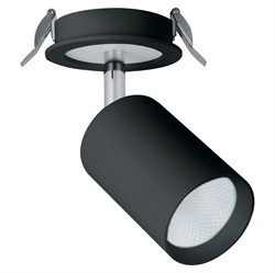 Светильник светодиодный 10+3W, 900Lm, 4000К, 35 градусов, черный, AL180 32707 - фото 85725