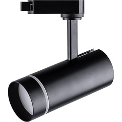 Светильник трековый светодиодный на шинопровод 20W, 1800 Lm, 4000К, черный, 80 градусов, AL106 32447 - фото 85798