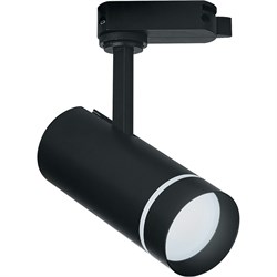 Светильник трековый светодиодный на шинопровод 12W, 1080 Lm, 4000К, черный, 80 градусов, AL106 32445 - фото 85974