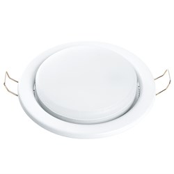 Светильник потолочный встраиваемый, 20W 230V  GX53, белый матовый без лампы, DL53 41701 - фото 86094