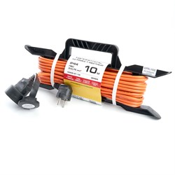 Удлинитель на рамке 1-местный с/з, 3*0,75, 10м, оранжевый,  (Атлант, 40186), HM02-01-10 39494 - фото 86173