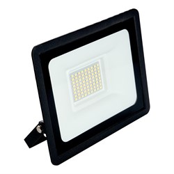 Прожектор светодиодный 2835SMD, 100W 6400K  AC220V/50Hz IP65, черный в компактном корпусе, SFL50-100 55181 - фото 86215