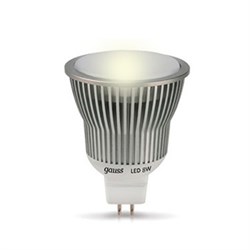 Лампа Gauss LED MR16 GU5.3-dim 8W SMD AC220-240V 2700K  диммируемая EB101105108-D - фото 8639