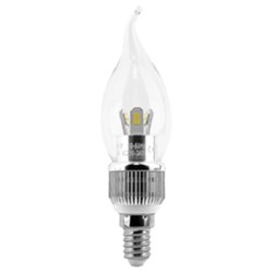 Лампа Gauss LED Candle Tailed Crystal clear dim 5W E14 2700K диммируемая HA104201105-D - фото 8642