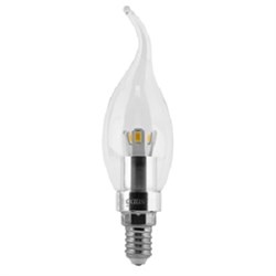Лампа Gauss LED Candle Tailed Crystal clear 3W E27 4100K 1/10/100 HA104202203 - фото 8652
