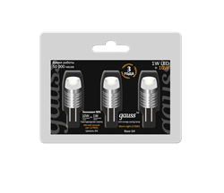 Лампа Gauss LED G4 1W AC/DC 12V 2700K 3/60/600 EB2071071007 - фото 8691